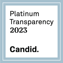 Candid 2023 Platinum Seal of Transparency. 